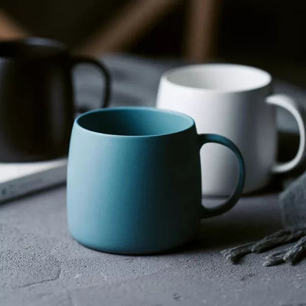 Elegant Nordic-Style Matte Ceramic Mug – Eco-Friendly Office & Home Beverage Cup