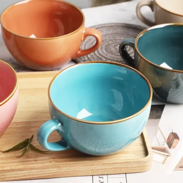 750ml High-Capacity Ceramic Coffee Mug – Multipurpose Porcelain Office and Breakfast Cup