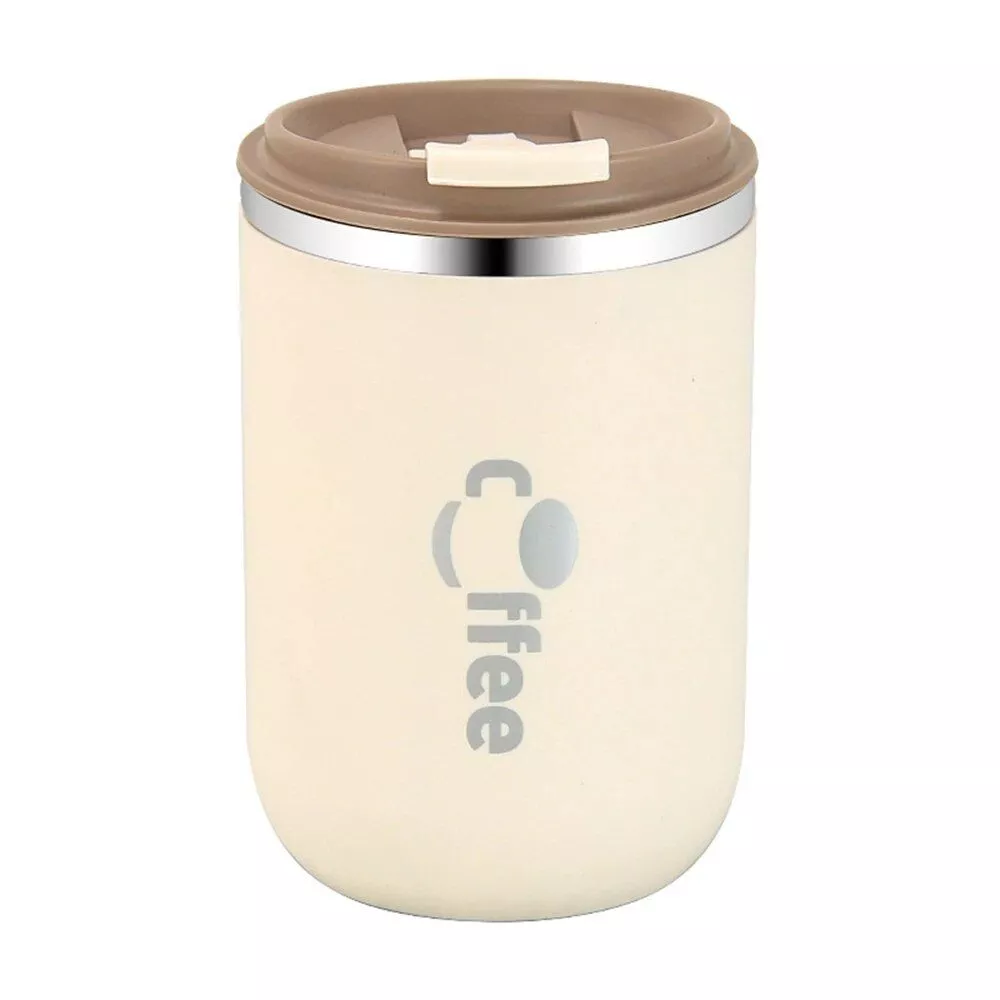 16.9oz Elegant Stainless Steel Thermal Mug: Leak-Proof, Insulated Coffee Travel Cup
