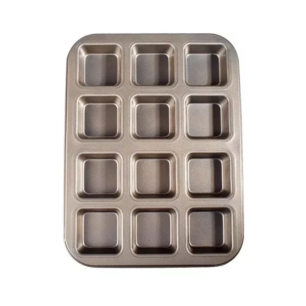 Versatile 6/12-Cavity Square Baking Mold