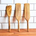 3-Piece Acacia Wood Kitchen Utensil Set