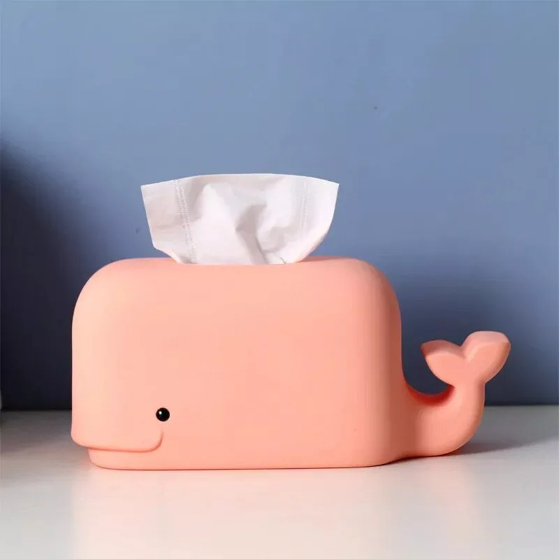 Creative Silicone Tissue Box with Mobile Phone Stand