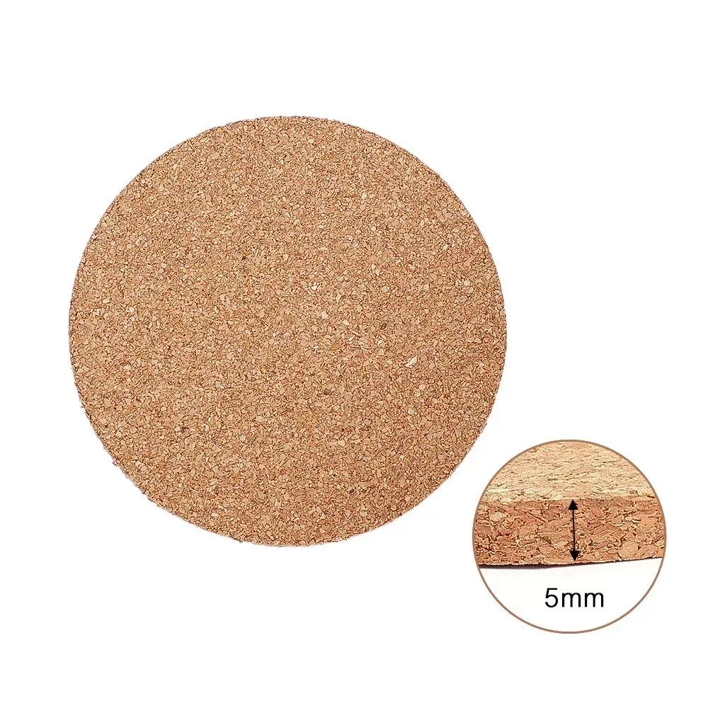 Eco-Friendly Cork Coasters – Heat Resistant, Non-Slip Round Pads for Drinks