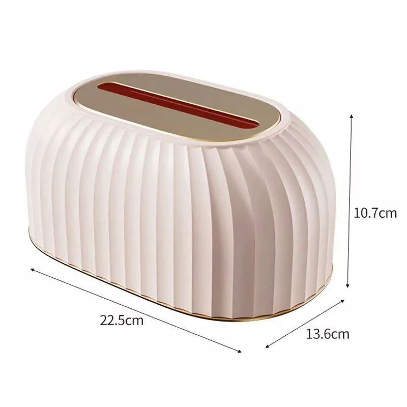 Elegant Nordic-Style Striped Tissue Box Holder – Multipurpose Table Napkin & Toilet Paper Dispenser for Home and Car
