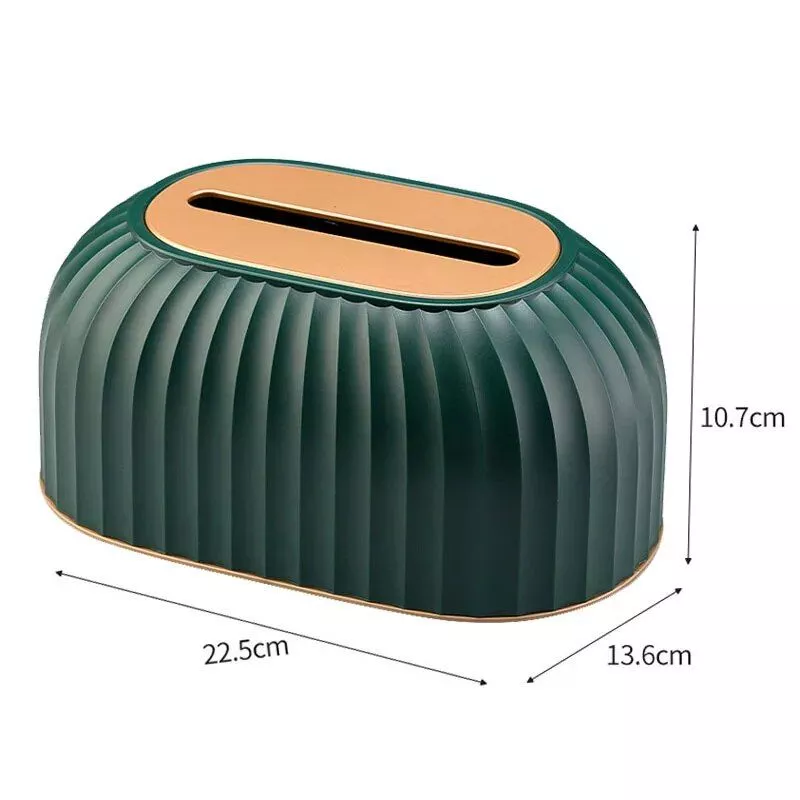 Elegant Nordic-Style Striped Tissue Box Holder – Multipurpose Table Napkin & Toilet Paper Dispenser for Home and Car
