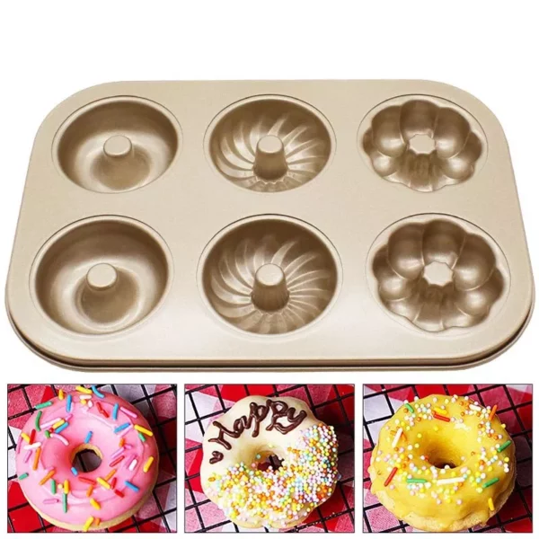 6-Hole Non-Stick Cartoon Cake & Muffin Baking Pan