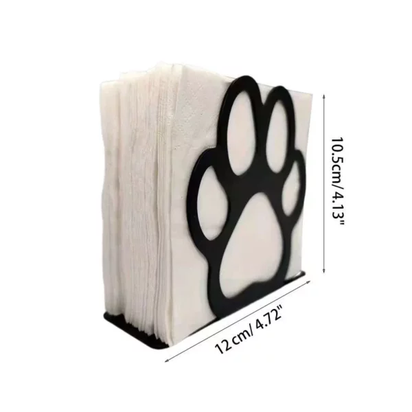 Chic Bearpaw Iron Napkin Holder – Rustproof and Decorative Tissue Dispenser for Home & Office