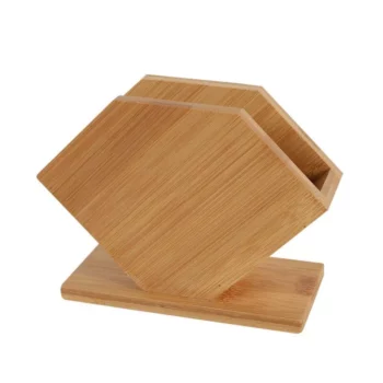 Elegant Bamboo Napkin Holder – Japanese Style Tabletop Tissue Box for Home and Hospitality