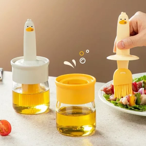 Versatile Silicone Oilbrush Bottle for Kitchen and BBQ
