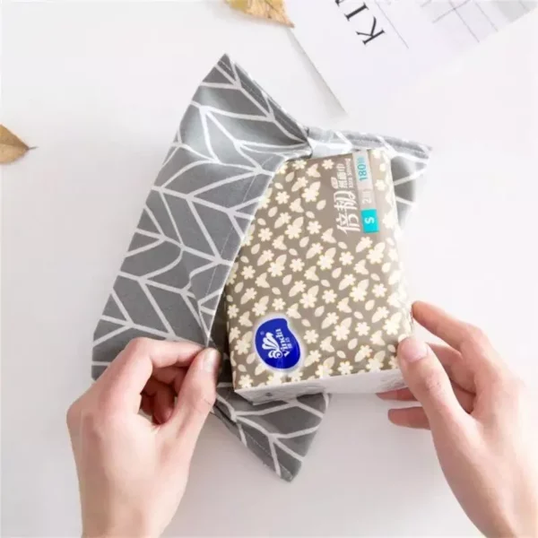 Versatile Cotton Linen Tissue Box Cover – Portable & Stylish Paper Dispenser for Home and Car