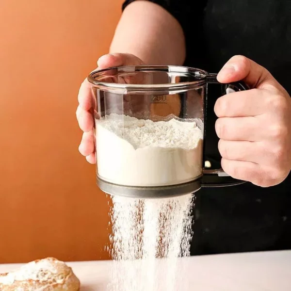 Handheld Semi-Automatic Flour & Sugar Sifter