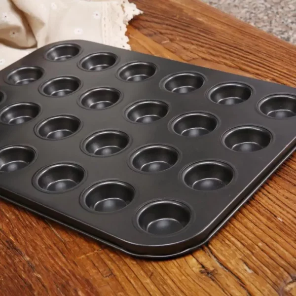 Deluxe 24-Cavity Non-Stick Cupcake and Muffin Baking Pan - Image 4