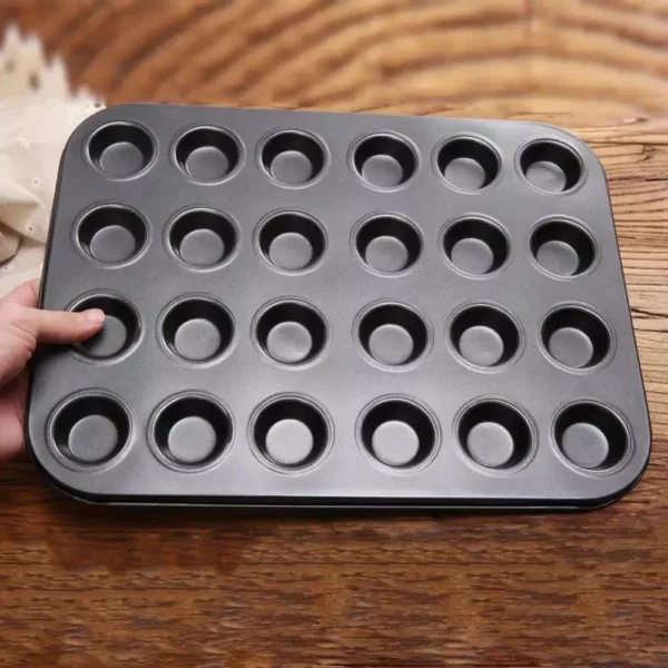 Deluxe 24-Cavity Non-Stick Cupcake and Muffin Baking Pan