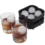 Deluxe Diamond-Shape Silicone Ice Cube Tray with Lid