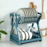 Versatile Double-Layer Kitchen Dish Rack - Eco-Friendly, Stainless Steel & PP