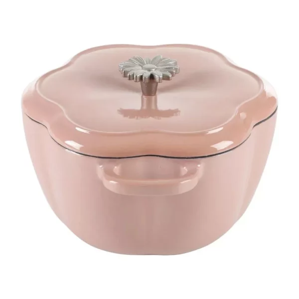 Charming Pink Floral 3-Quart Dutch Oven