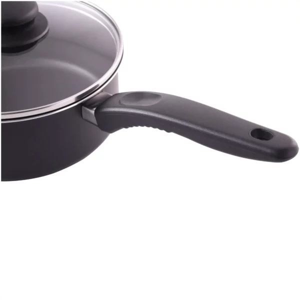 7-Piece Black Nonstick Aluminum Cookware Set