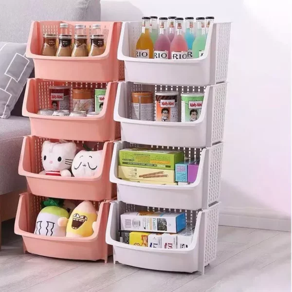 Multi-Layer Kitchen Storage Rack – Space-Saving Vegetable and Household Organizer