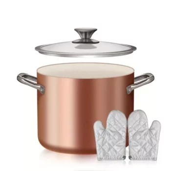 7-Quart Elegant Rose Gold Multi-Use Stockpot