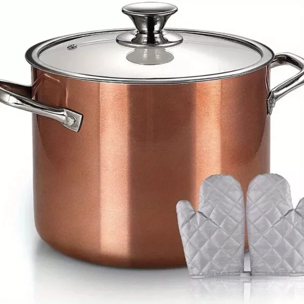 7-Quart Elegant Rose Gold Multi-Use Stockpot