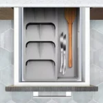 Compact Multi-Functional Kitchen Organizer: Utensil, Spice, and Cutlery Holder