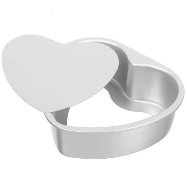 6-Inch Heart Shaped Nonstick Cake Pan with Removable Bottom