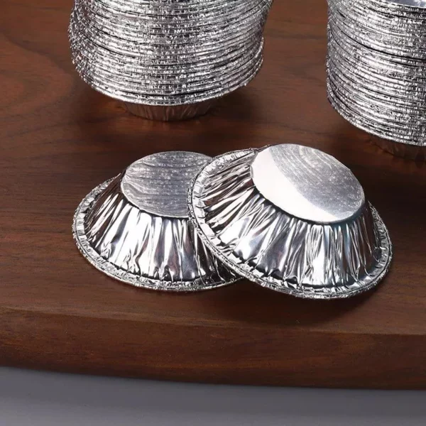 Versatile Silver Foil Baking Cups (100pcs)