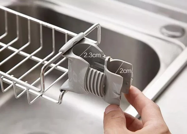 Stainless Steel Tap Drain Rack – Multi-Purpose Kitchen Faucet Storage