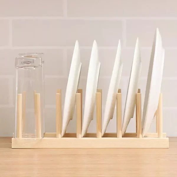 Bamboo Dish Rack – Elegant and Eco-Friendly Kitchen Organizer