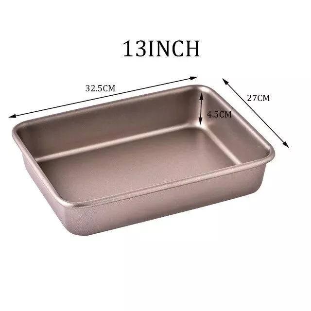 Gold Square Carbon Steel Baking Tray