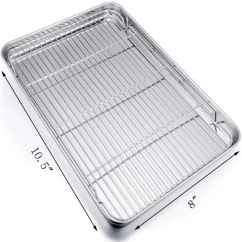 304 Stainless Steel Baking Tray with Cooling Rack