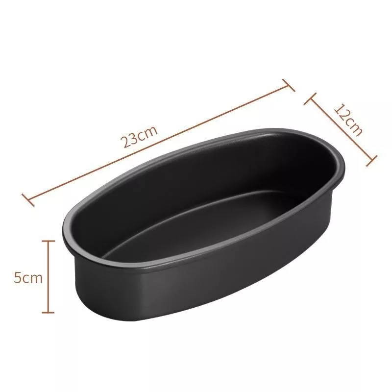 Versatile 23cm Oval Nonstick Carbon Steel Baking Pan