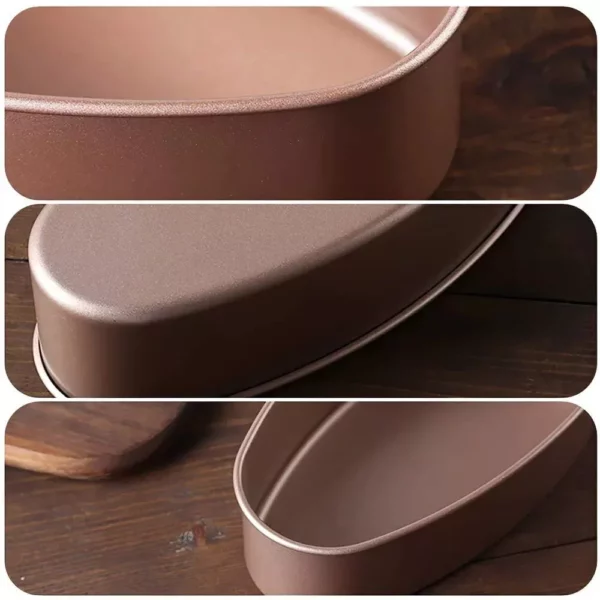 Versatile 23cm Oval Nonstick Carbon Steel Baking Pan