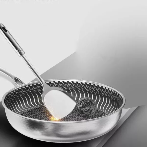 Stainless Steel Honeycomb Skillet