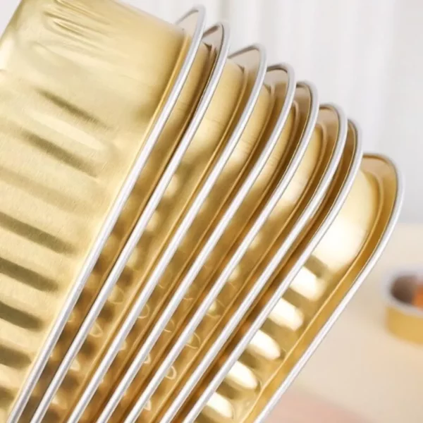 Gold Aluminum Foil Baking Tray for Air Fryer