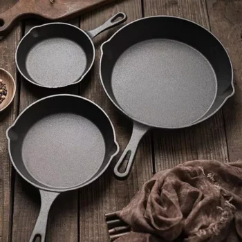 Compact and Durable Cast Iron Frying Pan