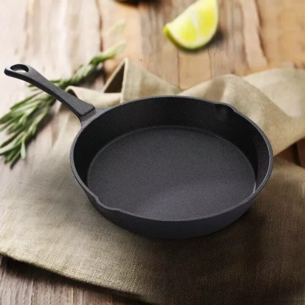 Compact and Durable Cast Iron Frying Pan