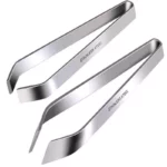 Professional Stainless Steel Fish Bone Tweezers Set, 2 Pcs