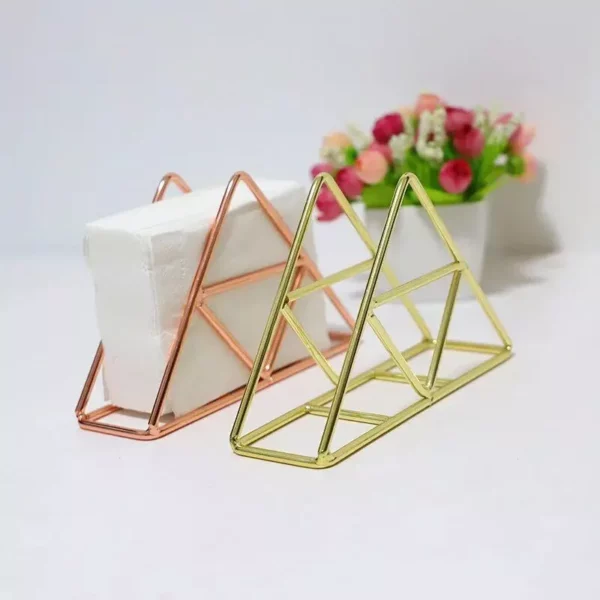 Elegant Iron Art Tissue Holder – Versatile Paper Towel Stand