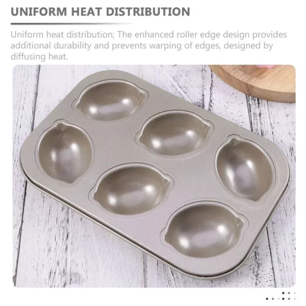 Charming Lemon Shaped Non-Stick Baking Sheet & Cupcake Mold - Image 3