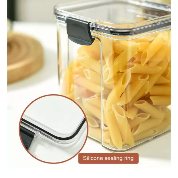 Stackable Transparent Food Storage Containers