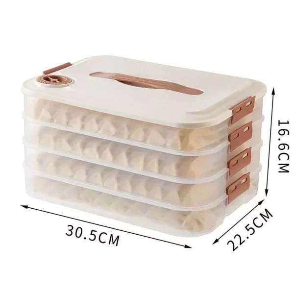 Multi-Layer Transparent Dumpling & Food Storage Container - Image 6