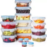 36-Piece Plastic Food Storage Container Set with Airtight Lids