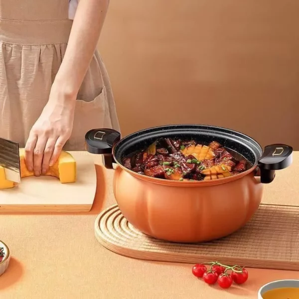 5L Orange Cast Iron Micro Pressure Pot