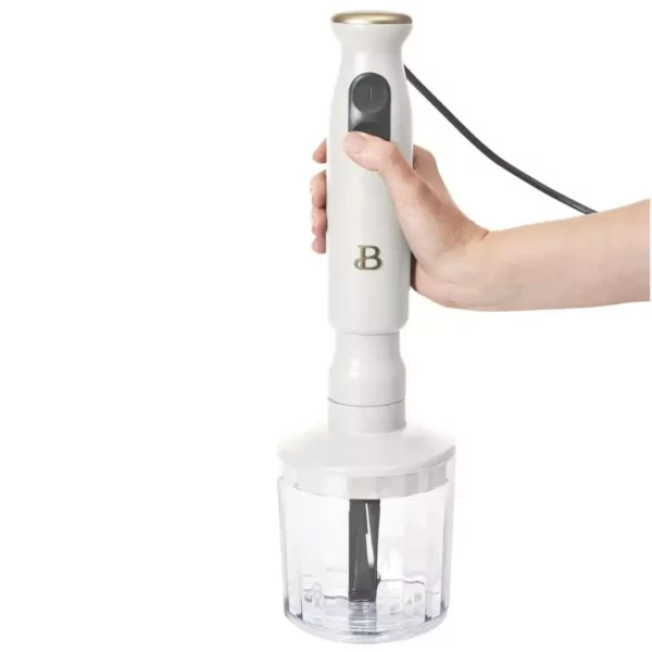 2-Speed Immersion Hand Blender with Chopper & Measuring Cup