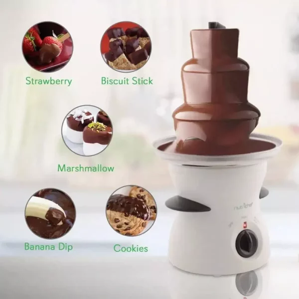 3-Tier Electric Chocolate Fondue Fountain for Parties and Events - Image 3