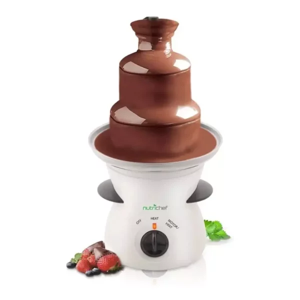 3-Tier Electric Chocolate Fondue Fountain for Parties and Events - Image 2