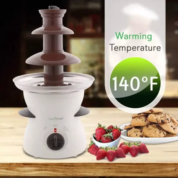 3-Tier Electric Chocolate Fondue Fountain for Parties and Events