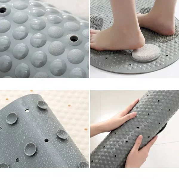 Modern Non-Slip PVC Bathroom Mat for Safety & Comfort - Image 4