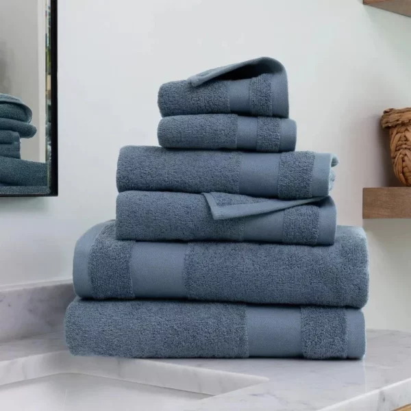 Luxurious 6-Piece Cotton Bath Towel Set - Image 2